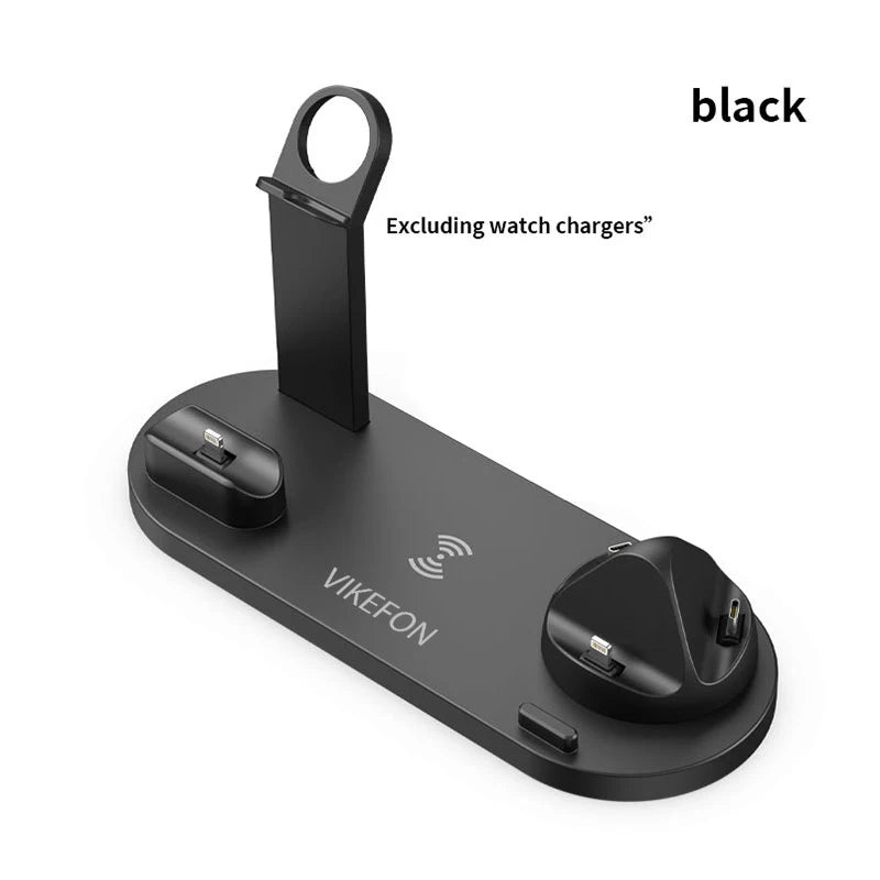 30W 7-in-1 Fast Wireless Charging Stand for iPhone, Apple Watch & AirPods