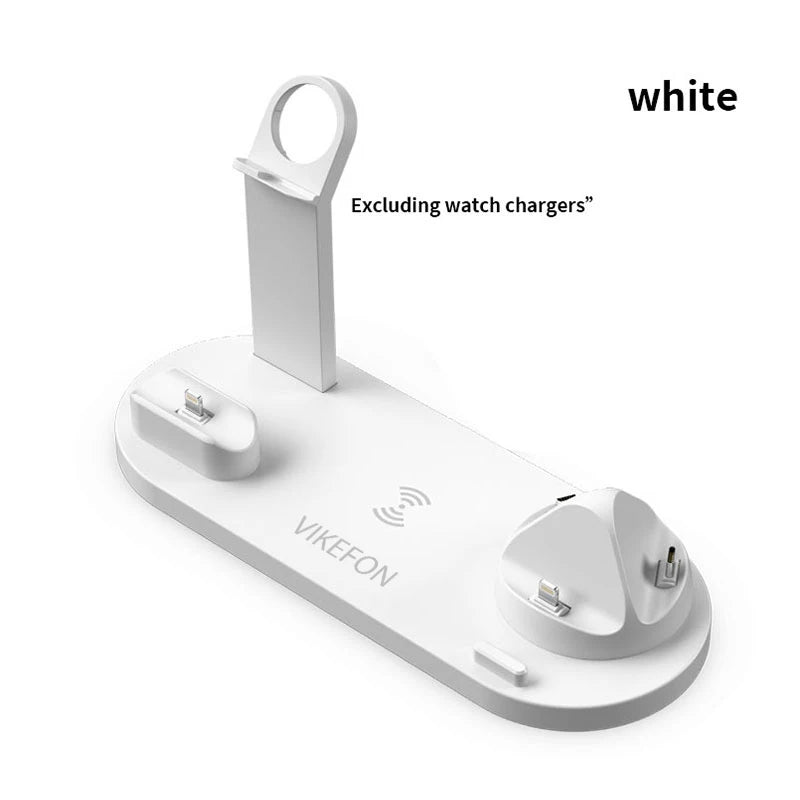 30W 7-in-1 Fast Wireless Charging Stand for iPhone, Apple Watch & AirPods